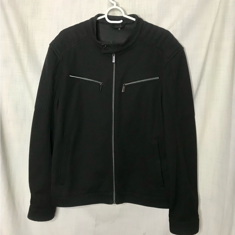Zara black Moto full zip biker jacket size M biker grunge